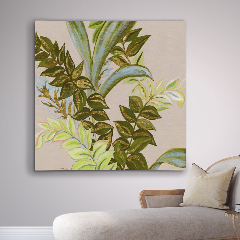 Rainforest II ', peinture, Toile tendue, H 16 po x l 16 po x P 1,5 po