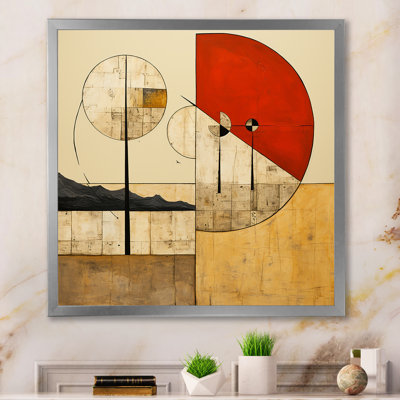 Illustration rétro sur toile - Illustration géométrique moderne sur toile