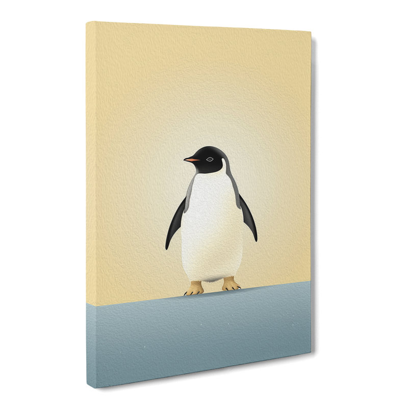 Penguin Minimalism Art No.4 - Wrapped Canvas, 76cm H x 50cm W x 3cm D