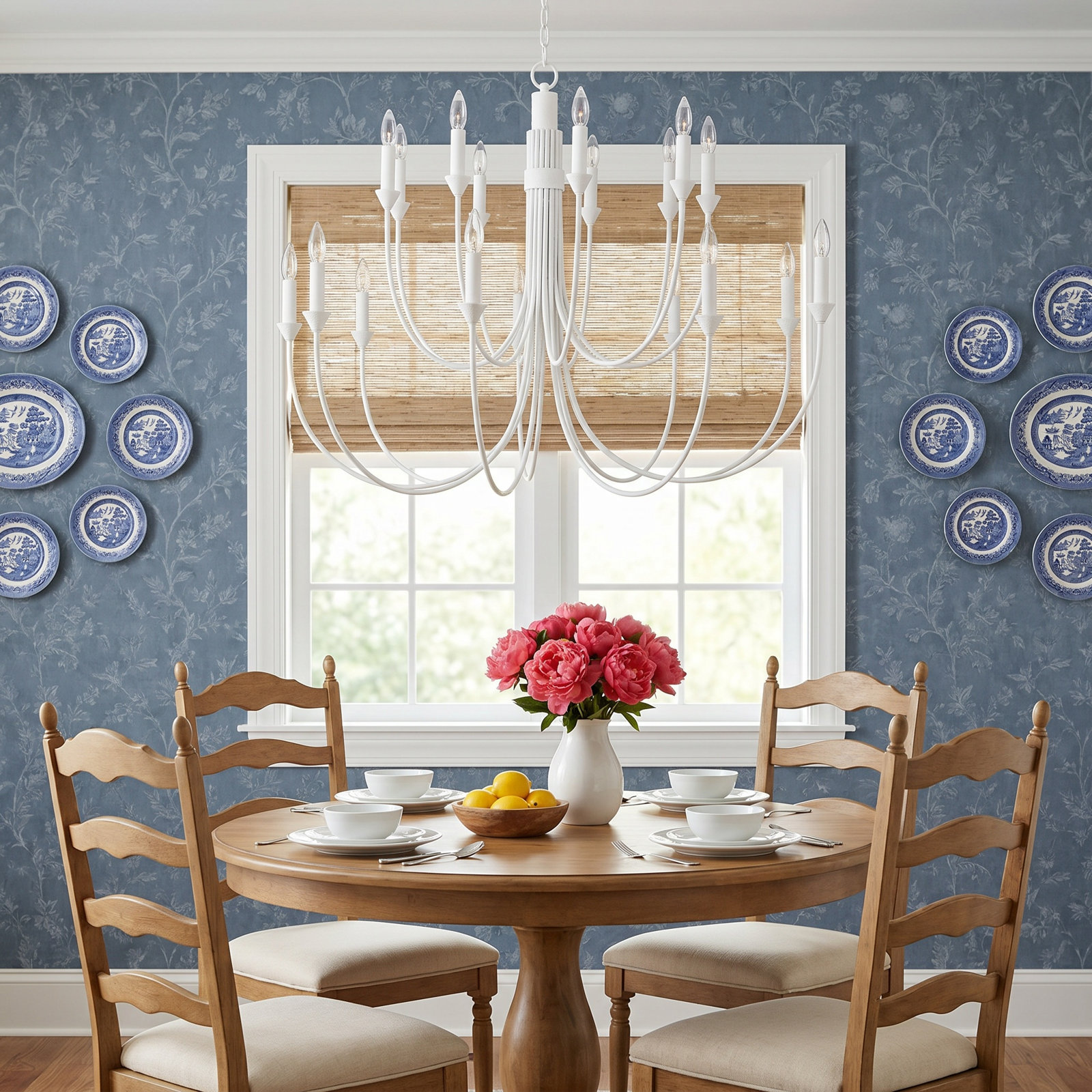 18 - Light Dimmable Chandelier, Forged Iron