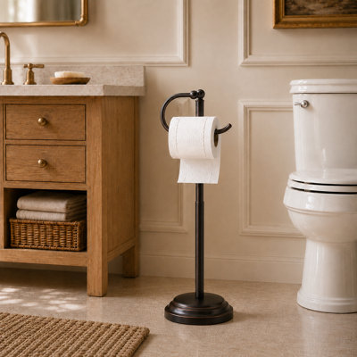 Minimalist Freestanding Toilet Paper Holder