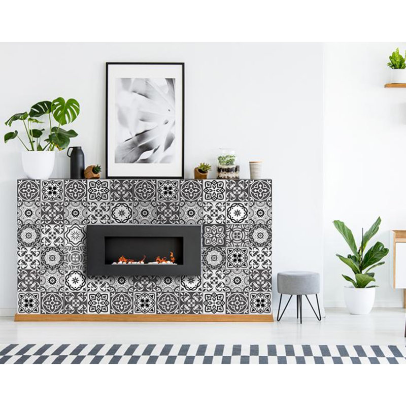 Adhésif décoratif à carreaux décoratifs, H 4 po x l 4 po