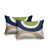 Chartreuse / bleu marine / beige