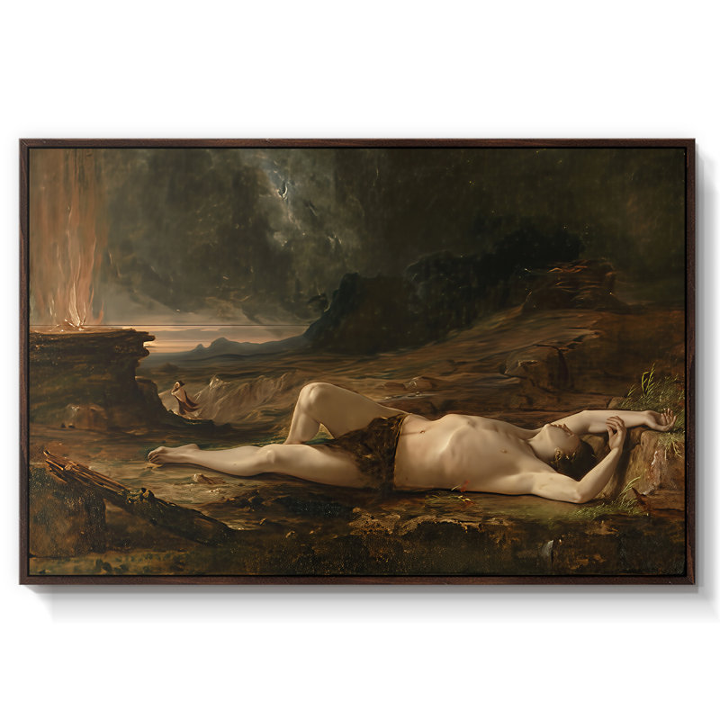 The Mort Abel, 1832 - Thomas Cole, toile tendue avec châssis, 26 x 40, Noyer