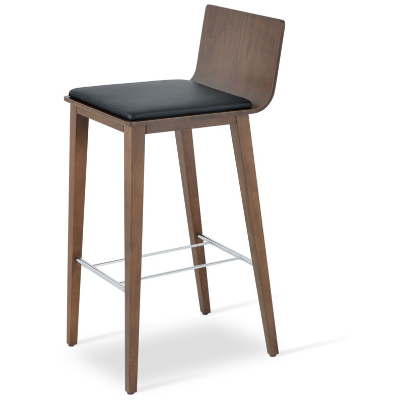 Tabouret Sawyer, Noir, Tabouret de comptoir (assise de 24 po de hauteur)