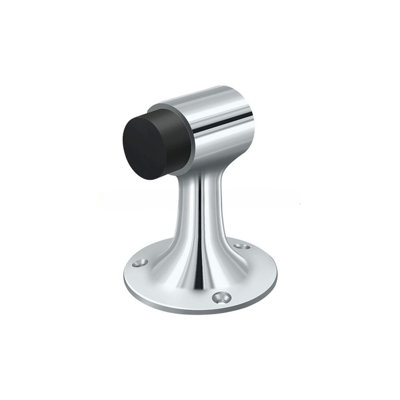 Deltana DSF3225U26 Floor Mount, Bumper, HD, Solid Brass in Polished Chrome