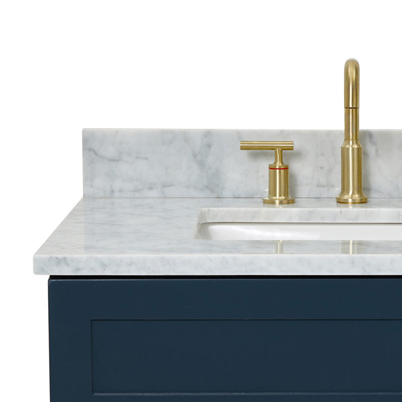 Partham 31" Single Bathroom Vanity Set, Midnight Blue