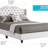 Stylish Transitional Full Bed In White