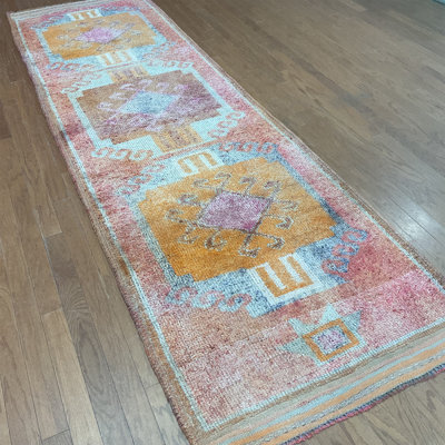Tapis de couloir Oushak fabriqué à la main Bloomsbury Market