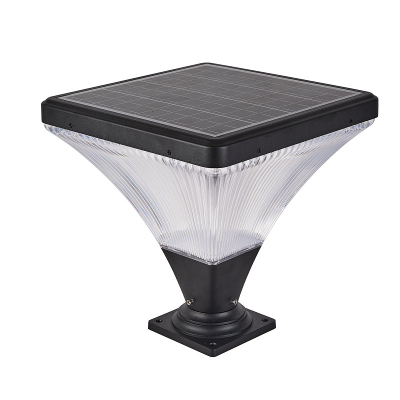 Poteau solaire à DEL avec télécommande, à intensité variable et minuterie Jax