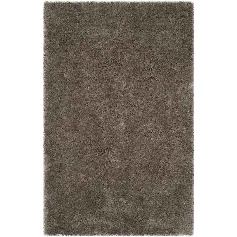 Tapis de couleur unie à poil long performance touffeté à la main Norcatur Sg-Sbs-South Beach, Rectangulaire 8 pi x 10 pi