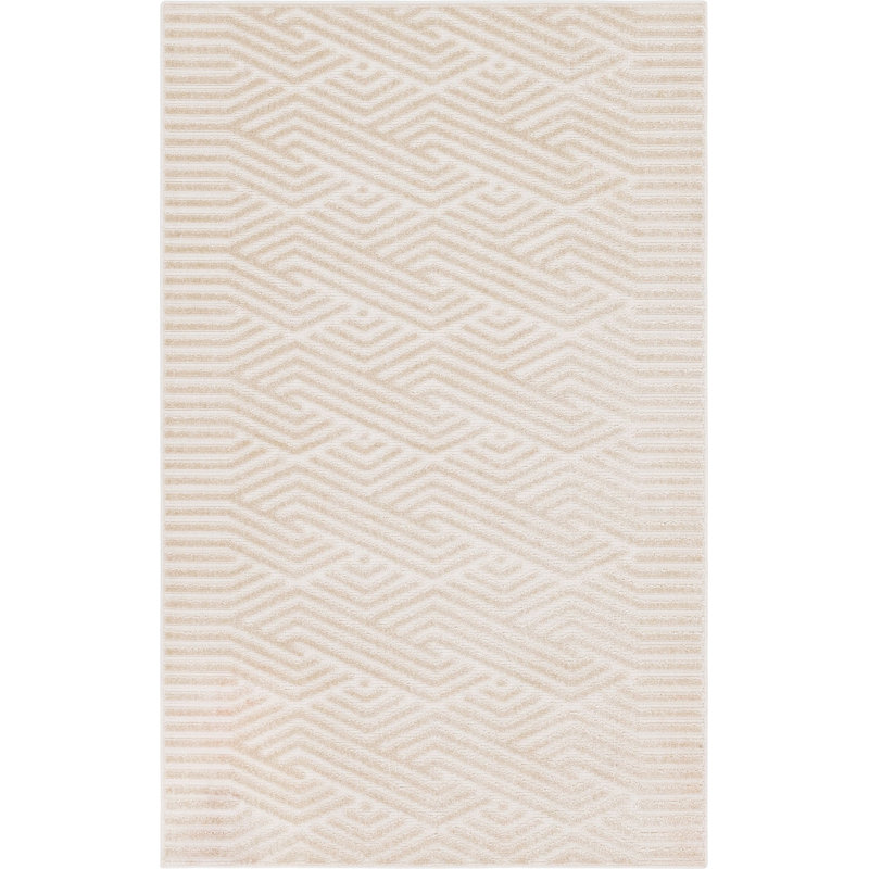 Outdoor Claudia Area Rug Biscotti Color, Rectangle 5' x 8'
