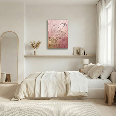 Art mural sur toile rose