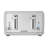 Black+Decker Stainless Steel Silver 4 slot Toaster 7.56 in. H X 11.81 in. W X 10.63 in. D
