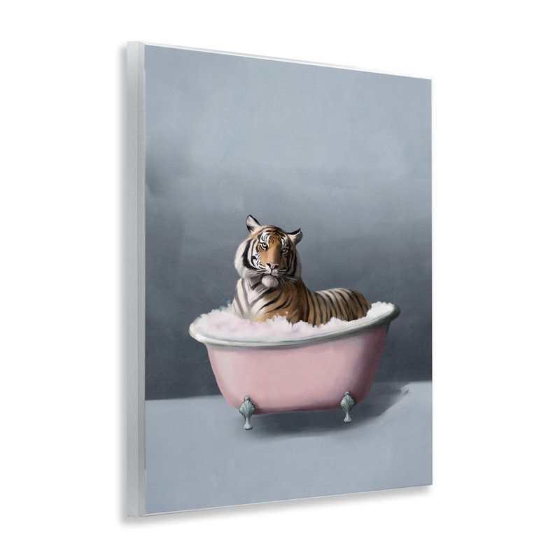 Tigre dans la baignoire, art mural par Svetlana Aleynikova