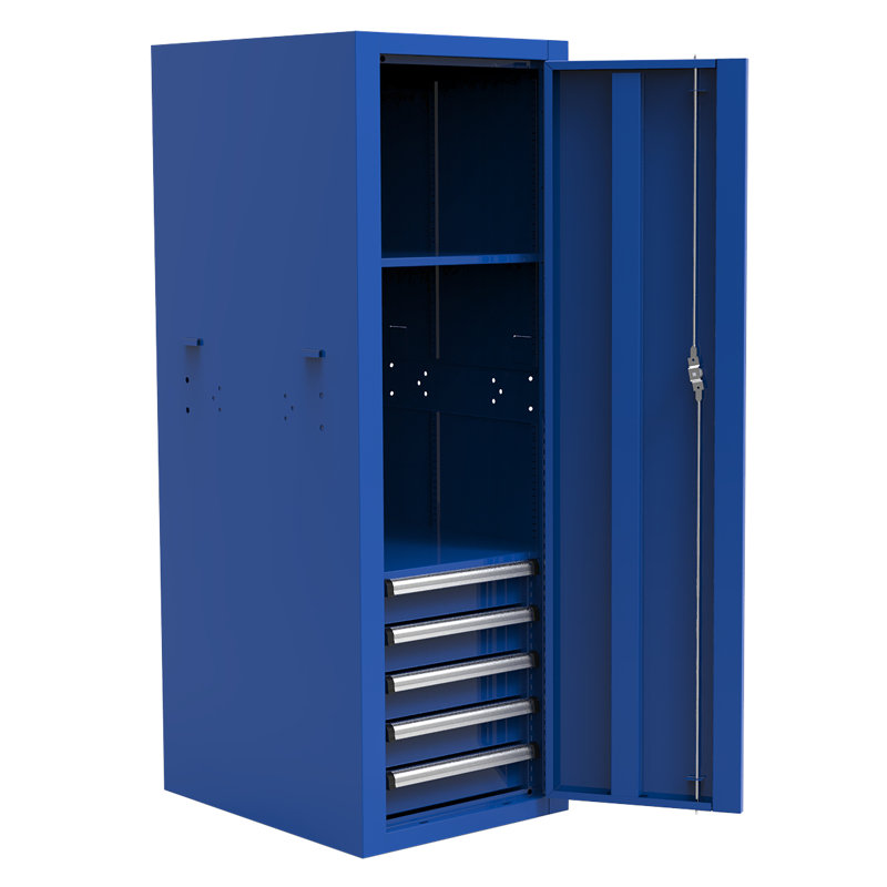 Armoire à outils 5 tiroirs l 21,5 ", bleu