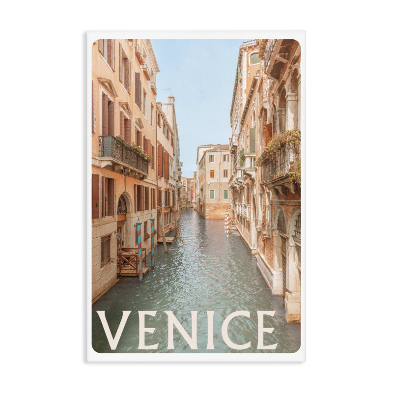 Toile du canal de Venise, par Erin Marie, H 36 po x l 24 po