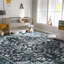 Tapis lavable 8 pi x 10 pi avec envers en caoutchouc antidérapant bleu-122568110-118105524