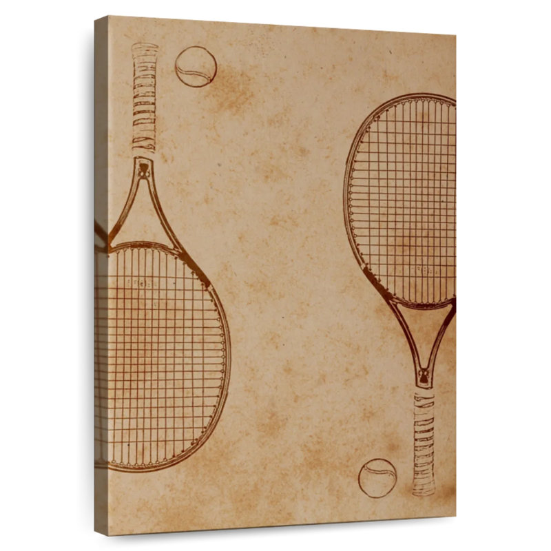Sireci Tennis Sketch, 12" H x 8" W
