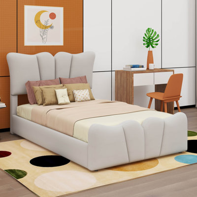 Upholstered Platform Bed Velvet Upholstered Bed