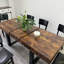 Table de salle à manger extensible pour 6 8 10, table de cuisine en bois de ferme moderne, table de conférence longue et extensible-782355181