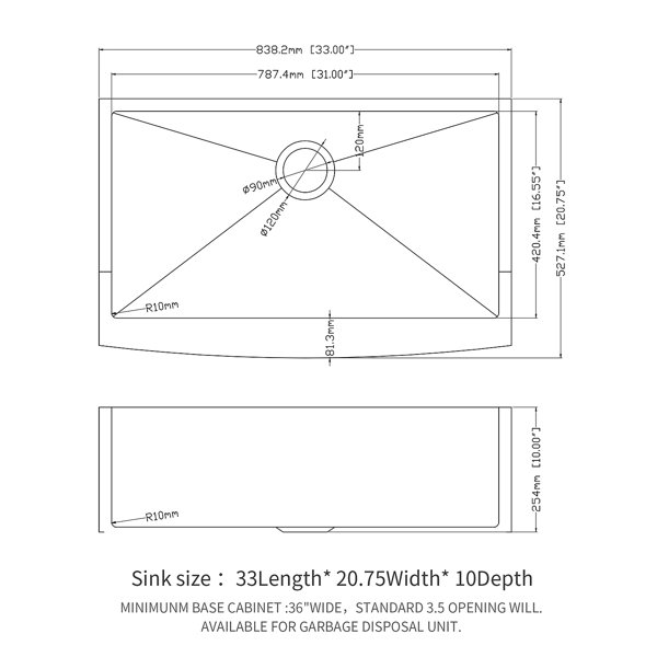 Dimensions du produit