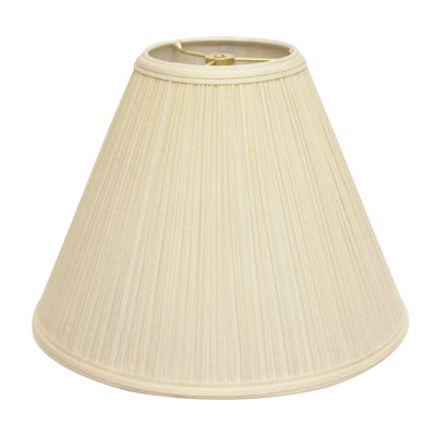 Deep Cone Hardback Fabric Lampshade with Washer Fitter for Table Lamps