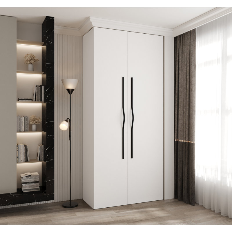 2 Door Wardrobe, 245.5 cm H x 110 cm W x 40 cm D