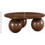 Table basse en placage de chêne Fitch-106912895
