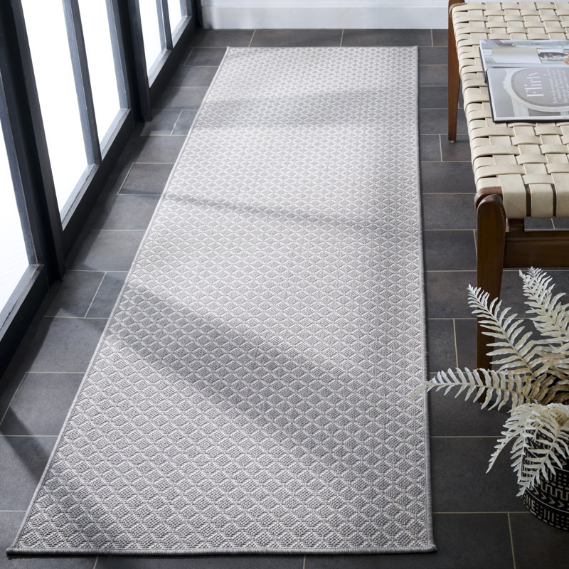 Tapis d'intérieur / extérieur à motif géométrique Terrace 804, Tapis de couloir 2 pi 3 po x 8 pi