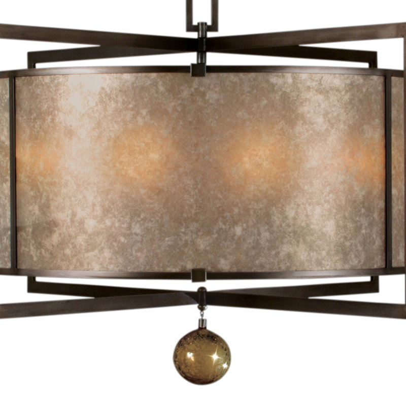 Singapore Moderne 8 - Light Chandelier, Brown Patinated Bronze