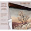 Tapisserie murale Sunset Bloom - toile botanique moderne avec crochets en bois-117513706
