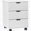Classeur vertical à 3 tiroirs avec classeurs mobiles en bois sous le bureau pour roulettes (non assemblé)-1221769400