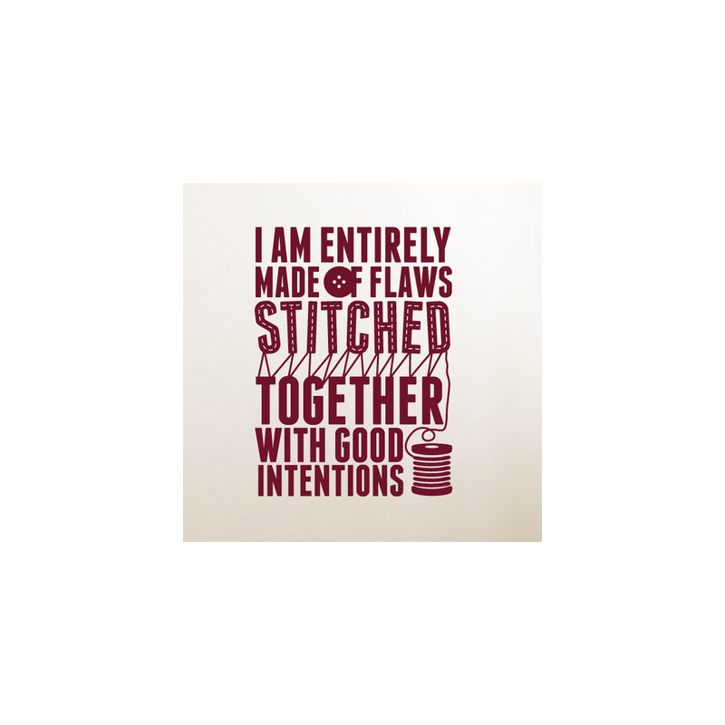 Non-Wall Damaging Wall Decal, Burgundy, Medium