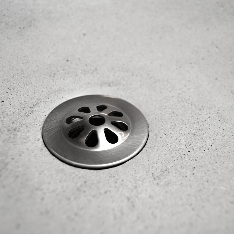 Teardrop 1.5" Grid Bathroom Sink Drain, Brushed Nickel
