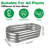 4x2x0.9ft Raised Garden Bed
