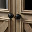 Buffet 2 portes pour bar à café, grand - gris délavé, style rétro et armoire de rangement à 2 portes avec option de rangement. Buffet de salle à manger. Style avec surface facile