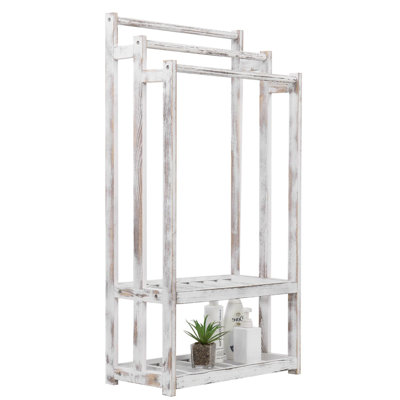 3 Tier Solid Wood Blanket Quilt Rack