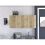 Élégante armoire murale avec deux tablettes