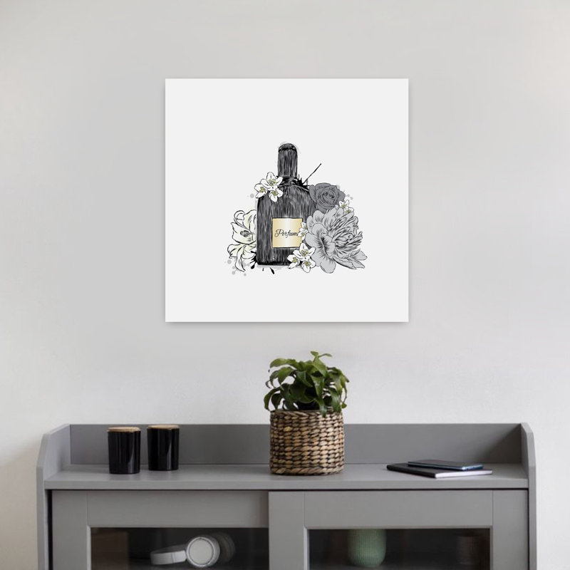 Perfume IV, art contemporain abstrait, H 18 po x l 18 po