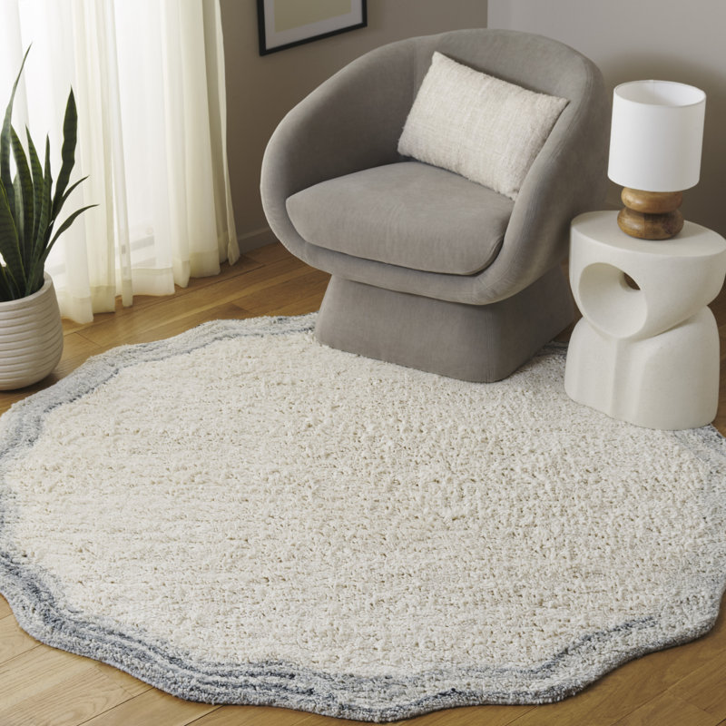 Tapis en laine Farhadbek, Rond 6 pi