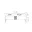 Table basse italienne en cristal minimaliste