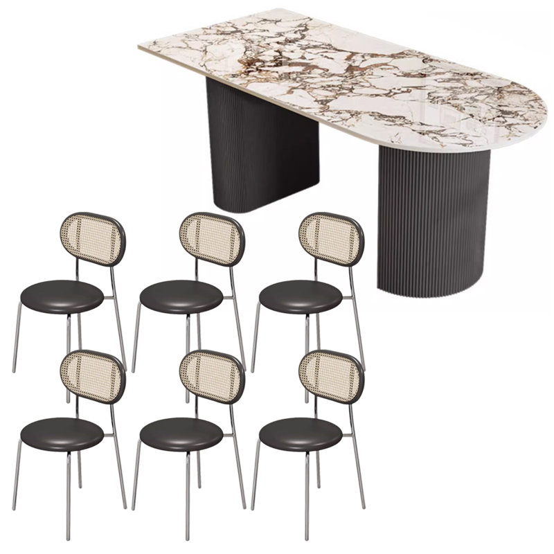 Table de salle à manger Modern, H 29,52 po x L 62,99 po x l 31,49 po