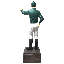 Statue de jardin classique classique, vert, mat, 36 po de hauteur
