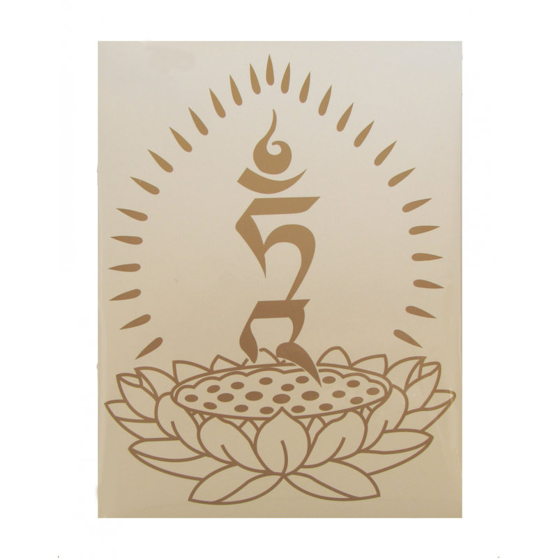 Décalcomanie de fenêtre en forme de Lotus hum