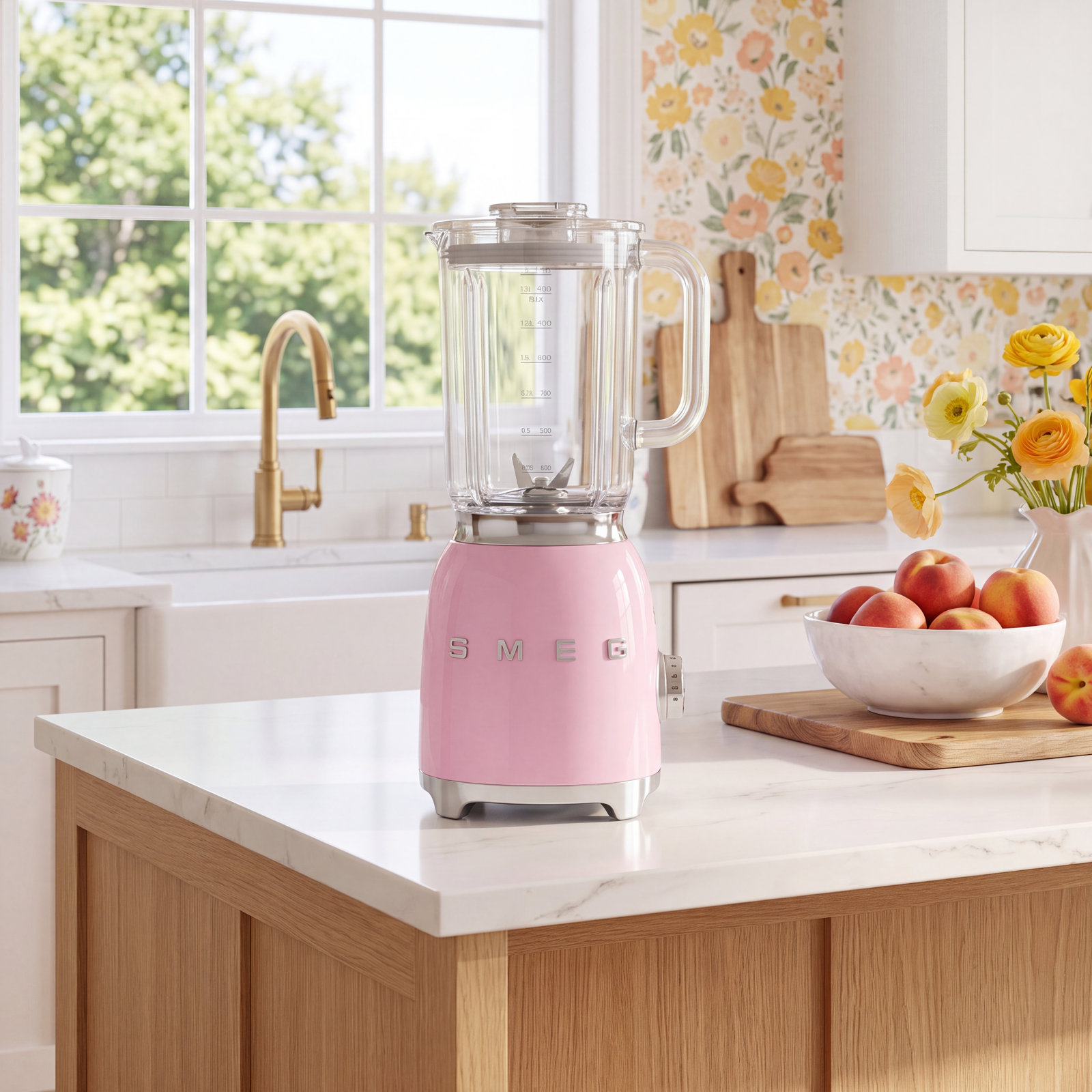 50's Retro Style Countertop Blender, Pink