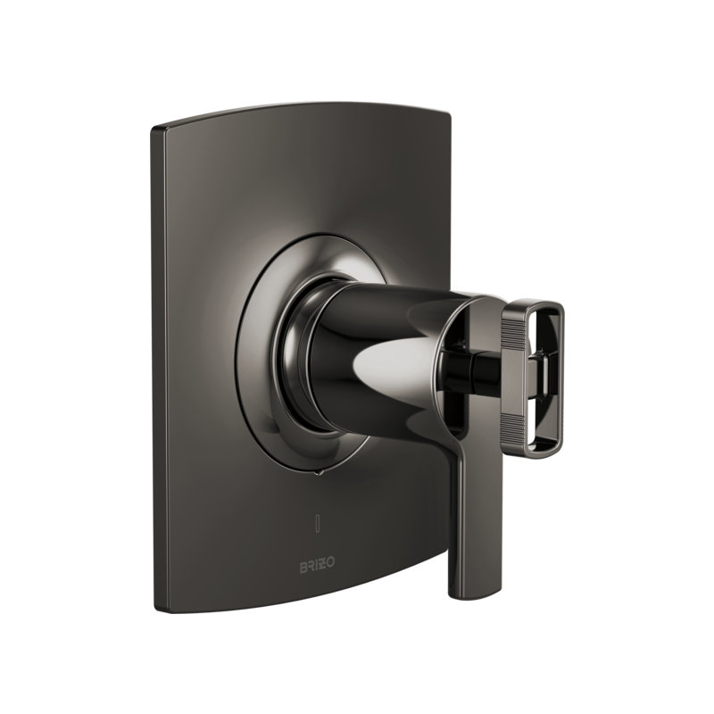 Kintsu® TempAssure® Thermostatic Valve Only Trim, Knob, Brilliance Black Onyx