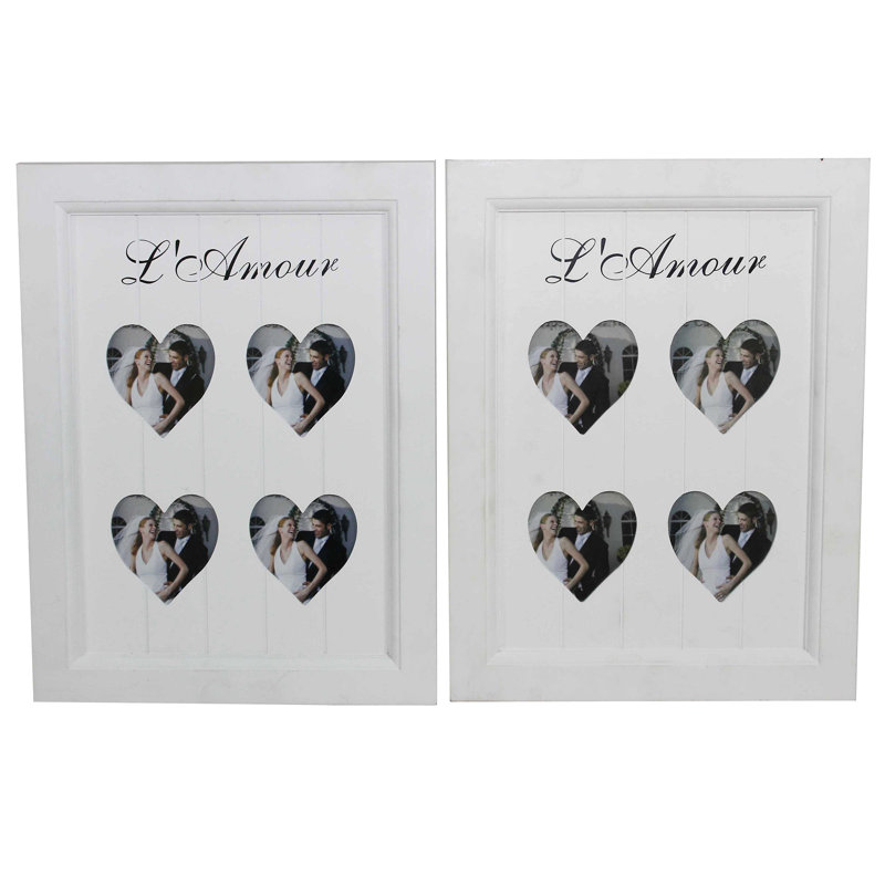Cadre photo en collage hearts