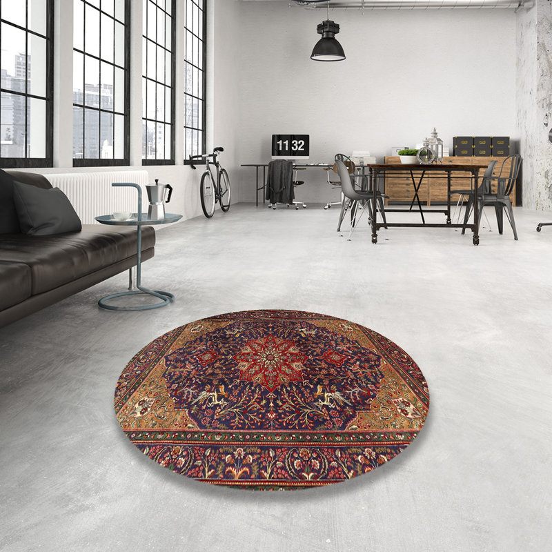 Birkdale Oriental Indoor Rug, Round 4'