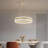 31.5" Modern Gold Ring LED Crystal Chandelier
